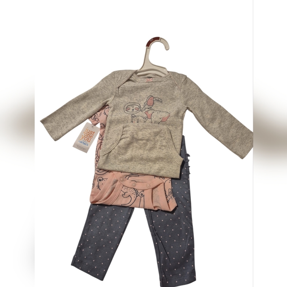Carter’s Just One You‎ Baby Girl Outfit 6M Bodysuit Top Pants Set